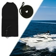 thumbnail image 6 of funtasica Boat Fenders Cover Marine Bumpers Cover Protector Easy to Install Lightweight Accessory for Center Rope Tube Fenders Black Rope, 6 of 8