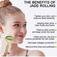thumbnail image 4 of Charmonic 4pcs/set Jade Roller and Gua Sha Set Facial Massager Skincare Beauty Tools for Anti-aging, Gentle Skin, Remove Wrinkles & Eye Puffiness, 4 of 8