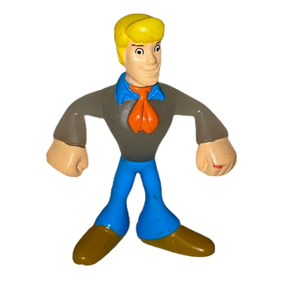 Fred Glow In Dark Cake Topper 2” Figure Figurine Scooby Doo Buddy New Rare Gift