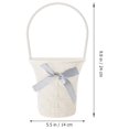 thumbnail image 4 of Weiweiguan 3Pcs Hanging Flower Baskets Imitation Rattan Woven Planter Wall Decoration, 4 of 6
