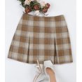 thumbnail image 5 of Scacto Women's Elastic Waist Plaid Pleated Skirt High Waisted Tartan Skater School Uniform Mini Skirt, 5 of 5
