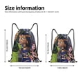 thumbnail image 2 of Pofeuu Monster High for Water-Resistant 210D Drawstring Bag Compact Foldable Design Gym Yoga Travel Essentials Lightweight Carryall-Medium, 2 of 6
