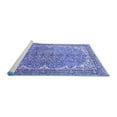 thumbnail image 2 of Ahgly Company Machine Washable Indoor Square Persian Blue Traditional Area Rugs, 7' Square, 2 of 4