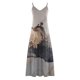 thumbnail image 4 of Puntoco Vestidos Mujer Verano Mujer Verano Casual Estampado V-Cuello Sin Mangas Vestido De Correa, 4 of 5