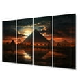 thumbnail image 2 of Designart "Mystical Sphinx in Egypt" Egypt Metal Wall Decor Set, 2 of 5