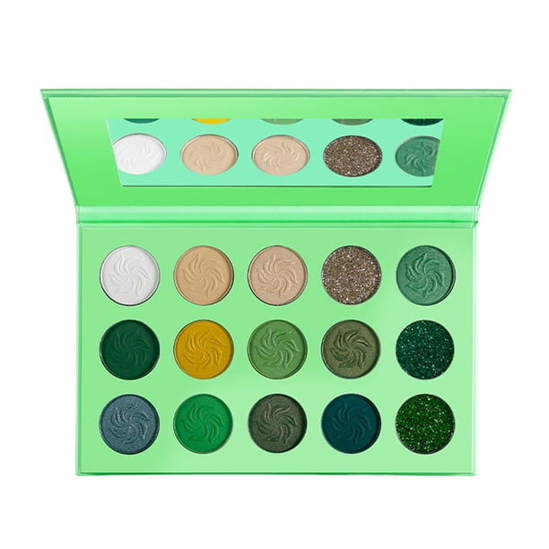 Paleta de sombras de ojos de 15 colores, sombras de ojos finas en polvo, mate y brillantes, para uso diario