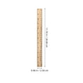 thumbnail image 4 of 26pcs 30cm Bamboo Ruler Wooden DIY Yardstick Tailoring Bamboo Ruler Sewing Tool for Home Tailors Dressmakers, 4 of 8