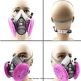 thumbnail image 3 of 3M 6200 Máscaras Mascarilla de media cara Respirador Protección facial orgánica Máscara a prueba de polvo Pintura antineblina, 3 of 8