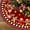 Red 3, variant on Red and Black Buffalo Plaid Christmas Tree Skirt Holiday Decoration Xmas Winter Holiday Tree Mat Base Cover for Home Party Indoor Outdoor Decorations (Red 5, 30")