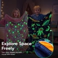 thumbnail image 5 of Joyfy Toddler Sleeping Bag for Kids 66" x 33" Glow in The Dark Kids Sleeping Bag with Pillow for Boys and Girls Ages 3+ Soft Flannel Toddler Nap Mat for Preschool Daycare Sleepover- Blue Space, 5 of 5