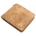 thumbnail image 1 of Men's Wallet Faux Leather Matte Bifold Wallet Credit Card Holder with ID Window, 1 of 2