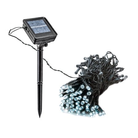 NEW 55' Foot Solar Powered Outdoor Xmas Christmas Party String Lights w/150 LEDs