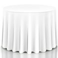 thumbnail image 5 of Costway 10 pcs 90" Round Tablecloth Polyester for Home Wedding Restaurant Party White, 5 of 9