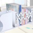 thumbnail image 4 of Adjustable Bookends For Heavy Books, Document Holder For Desk, Shelf, Office, Stationery, Extendable Up To 19cm (white) Betterlifefg, 4 of 4