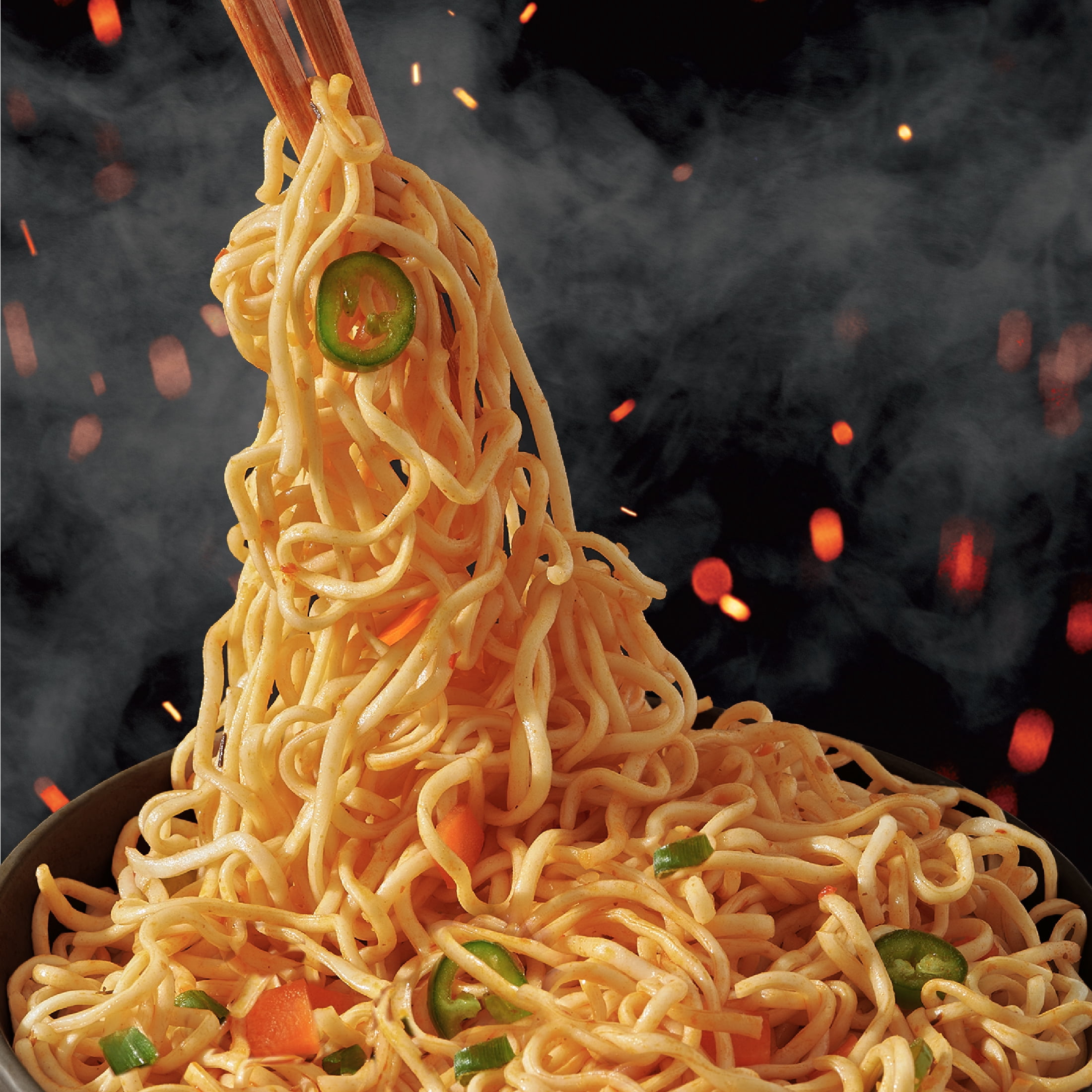 (6 pack) Hot Ones x A-Sha Smoky Chili Ramen Noodle Soup