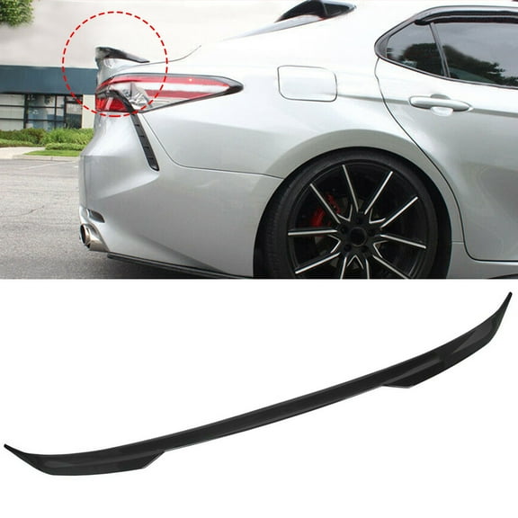 Rear Trunk Lid Spoiler Wing Glossy Black Replacement for 2018-2023 Camry SE XSE LE XLE
