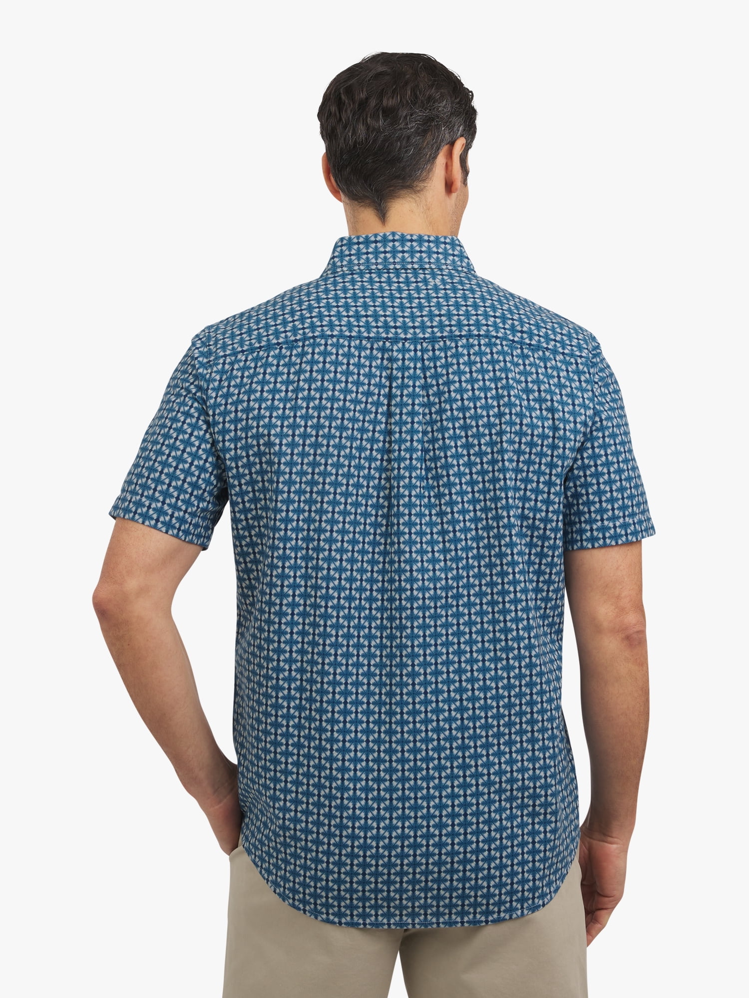 Chaps Men's and Big Men's Linen-Blend Print Woven Shirt, Sizes S-3XL