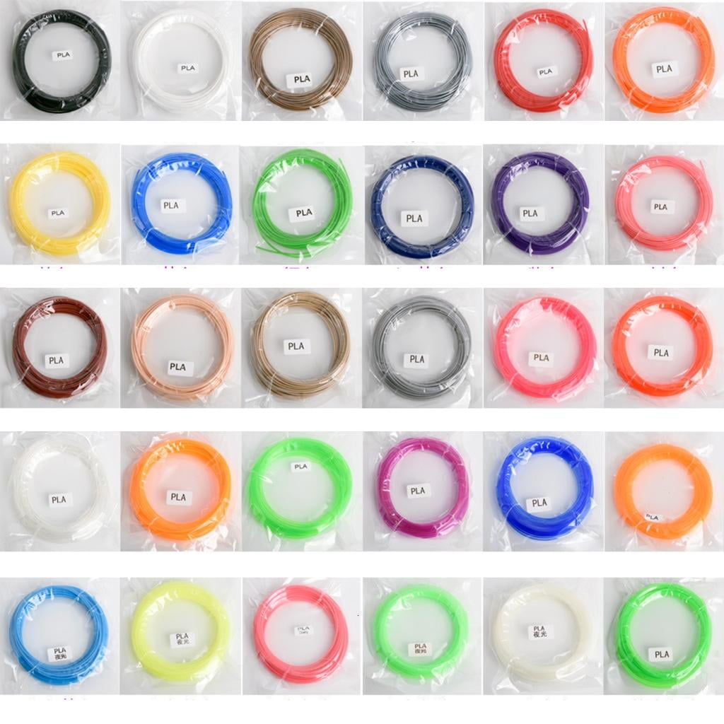 20 Colors 3D Pen Filament 1.75mm PCL Each Color 16.4 Feet 3D Pen Filament