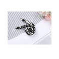 thumbnail image 4 of INSPIRE CHIC 2 Pcs 50cm Femmes Animal Léopard Floral Imprimé Carré Foulard foulard de Cou Noir Zèbre&Rouge Floral, 4 of 5