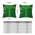 thumbnail image 2 of Honeii St Patrick's day Print Throw Pillow, Square Decorative Pillow Forms Soft Fluffy Plump Pillow Decorative Pillow Inserts,Couch Pillows-12"x12", 2 of 7