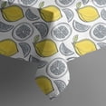 thumbnail image 5 of Yellow Lemon Fruit Slices White Pattern Square Tablecloth,Waterproof Square Table Cover,Wipeable Spillproof Washable Table Cover for Home Kitchen Party Decor 60"x60"(152x152cm), 5 of 6