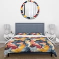 thumbnail image 3 of Designart "Expressive Artistic Splendor" Yellow Camouflage Bedding Covert Set - Modern & Contemporary Bed Set With 2 Shams, 3 of 5