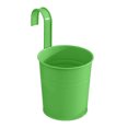 thumbnail image 1 of Metal Hanging Planter Flower Pot with Drain Hole Detachable Hook Railing Plant Pot for Balcony Garden Fence, 1 of 8