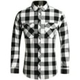 thumbnail image 2 of NAFUU Mens Dress Shirts Fashion Men's Autumn Winter Casual Party Long Sleeved Plaid Lapel Comfortable Thick Warm Flannel Shirt With Pockets Classic Casual Shirts, 2 of 7