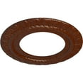 thumbnail image 3 of Ekena Millwork 10 5/8"OD x 5 3/4"ID x 1/2"P Claremont Ceiling Medallion (Fits Canopies up to 7"), Hand-Painted Burnished Mahogany Crackle, 3 of 7