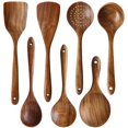 thumbnail image 1 of Juego De Utensilios De Madera Para Cocina Messon, Cucharas De Cocina De Teca Natural Hechas A Mano, Espátula De Madera Para Utensilios De Cocina Antiadherentes (7 Juegos), 1 of 5