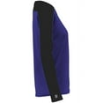 thumbnail image 4 of Holloway 223702.496.3XL Ladies Momentum Team Long Sleeve T-Shirt, Purple & Black - 3XL, 4 of 5