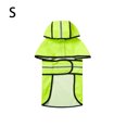 thumbnail image 4 of Greeniant Chubasquero reflectante Universal para mascotas, impermeable, con capucha, transpirable, impermeable, con capucha, para actividades de caminar Ropa para mascotas Verde fluorescente S Greeniant PT004198-01, 4 of 6