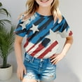 thumbnail image 2 of T-shirts Filles Manches Courtes Col Rond Été T-Shirt Décontracté Basique Hauts Filles, T-Shirts Kaki 3 Ans-4 Ans, 2 of 4