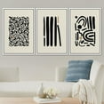 thumbnail image 2 of PixonSign Framed Canvas Print Wall Art Set Geometric Boho Stylish Polygon Variety Abstract Shapes Illustrations Modern Art Minimalism Decorative for Living Room, Bedroom, Office - 16"x24"x3 White, 2 of 5