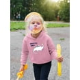 thumbnail image 2 of Lovely Dino Princess Roar Hoodie Toddler -Image by Shutterstock,  5 Toddler, 2 of 4
