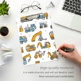 thumbnail image 3 of FORMRS Acrylic Clipboard with Low Profile Clip Standard A4 Letter Size, 12.5" x 9", Excavator Pattern, 3 of 8