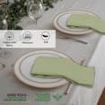 thumbnail image 6 of Ruvanti Linen Napkins Set of 12, 18x18 Cloth Napkins, Cotton Linen Blend Napkins Cloth Washable, Soft, Reusable Dinner Napkins for Wedding, Parties, Christmas, Thanksgiving, Everyday Use-MartiniOlive, 6 of 7