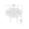 thumbnail image 5 of Amazonia Cologne 5 Pieces Lazy Susan Teak Finish Round Patio Dining Set, Seating Capacity: 4, 5 of 8