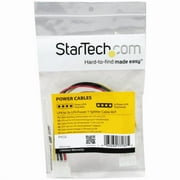 StarTech LP4 to 2x LP4 Power Y Splitter Cable M/F - 9