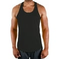 thumbnail image 4 of DEVOPS 3 Pack Men's Y-Back dry Fit Muscle Gym Workout Tank Top (2X-Large, Black/Black/Black), 4 of 4