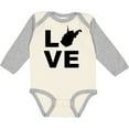 thumbnail image 3 of Inktastic Love West Virginia Boys or Girls Long Sleeve Baby Bodysuit, 3 of 5
