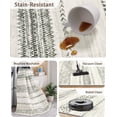 thumbnail image 3 of 8x10 Area Rug for Living Room Moroccan Washable Rugs Non Slip Indoor Floor Carpet Foldable Large Soft Area Rug for Dining Room Bedroom with Low Pile, 3 of 6
