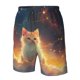 thumbnail image 4 of Fotbe Starry Sky Constellation Cat Trajes de Baño Estampados para Hombre, Shorts de Verano de Secado Rápido, Ropa de Playa, Bañadores-Large, 4 of 6