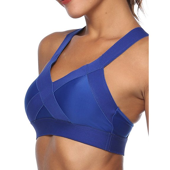 Tinglu Sports Bra for Women Padded Push Up Athletic Running Bra Workout Top Yoga Bra