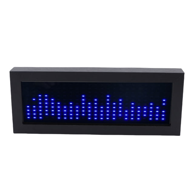 LED Music Spectrum Analyzer, Music Spectrum Rhythm Light Sound Control Pickup with Mic and Wired Input, Voice Activated Spectrum Display Analyzer for Gaming, Musicians,