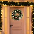 thumbnail image 1 of Guirnalda de Navidad de 45 cm, decoración de guirnaldas , guirnalda para colgar en la pared para vacaciones, interior y exterior Macarena Corona de invierno, 1 of 8