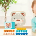 thumbnail image 1 of Rompecabezas de formas Montessori para construcción, juguete con forma de tuerca de tornillo de construcción, juguete cognitivo de Color de tuerca con Oso, 1 of 10
