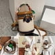 thumbnail image 3 of Summer Niche Design Cylinder Bag,Colorblock Bucket Bag for Women, 3 of 5