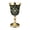 Golden green, variant on Giaone Studded Metal Goblet Cups Sparkling Design For Wine Tasting And Sophisticated Table Setting Wine Glass Cups