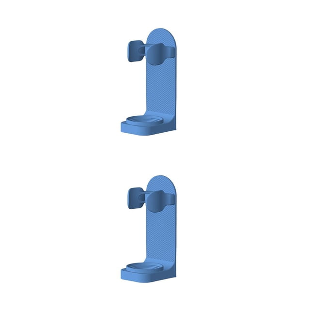 bedienty 2 Pcs Support Mural Universel pour Brosse à Dents Électrique Anti-Taches Réglable Bleu normal 1pcs 2Ensemble